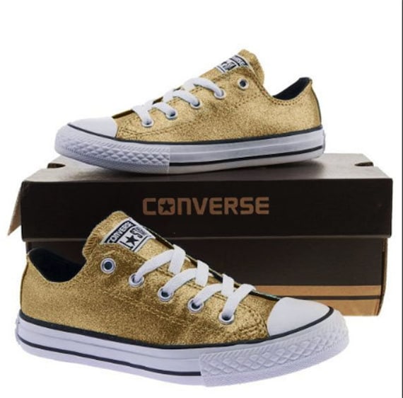 converse all star gold glitter