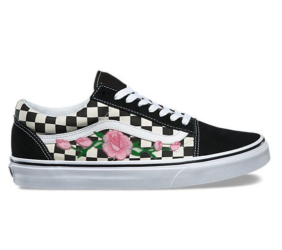 vans checkerboard rose vans checkerboard rose