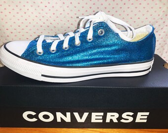 blue glitter converse