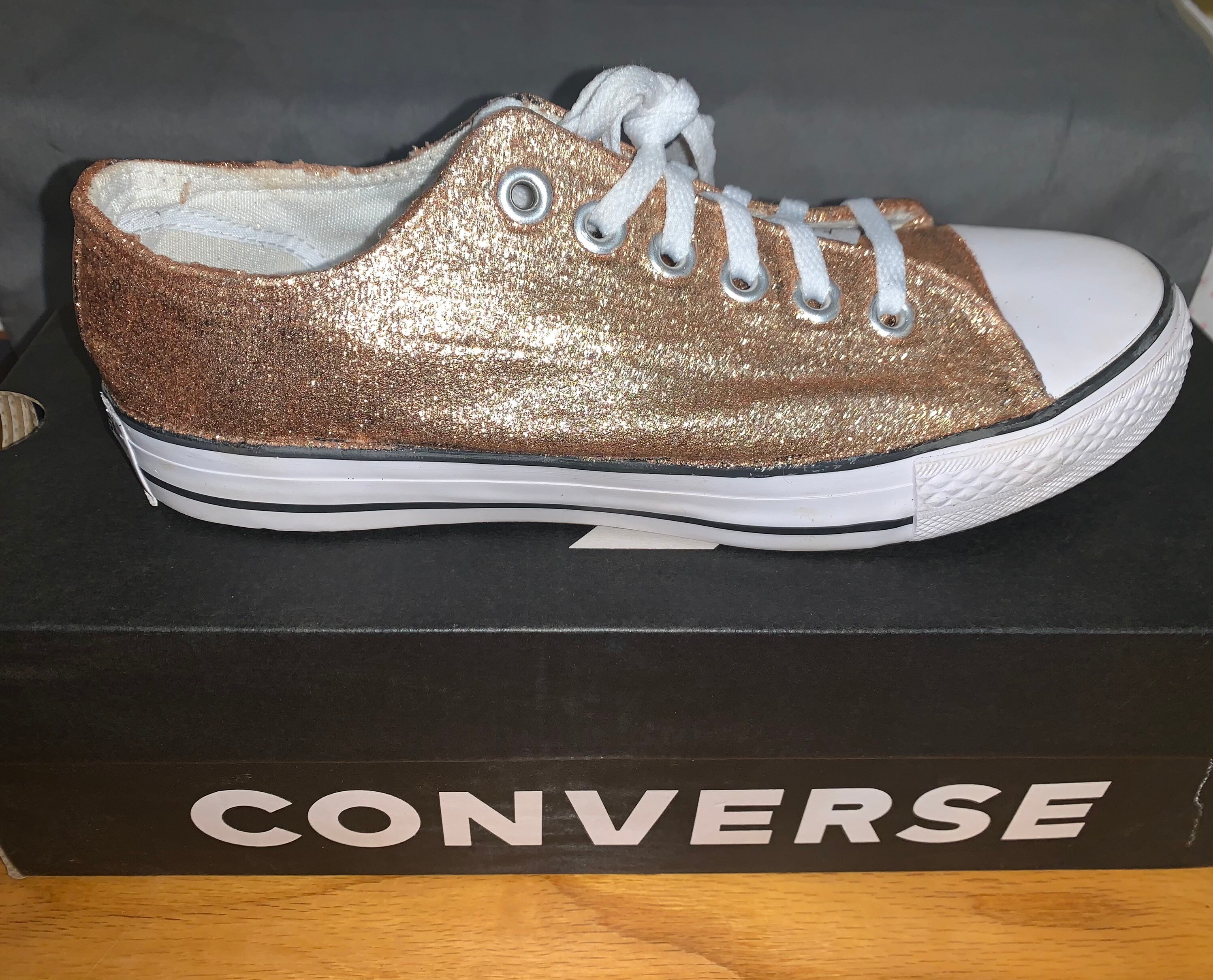 new rose gold converse