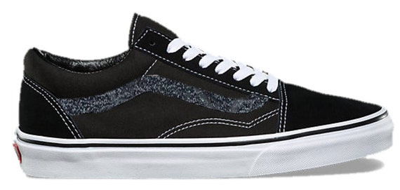 black glitter vans