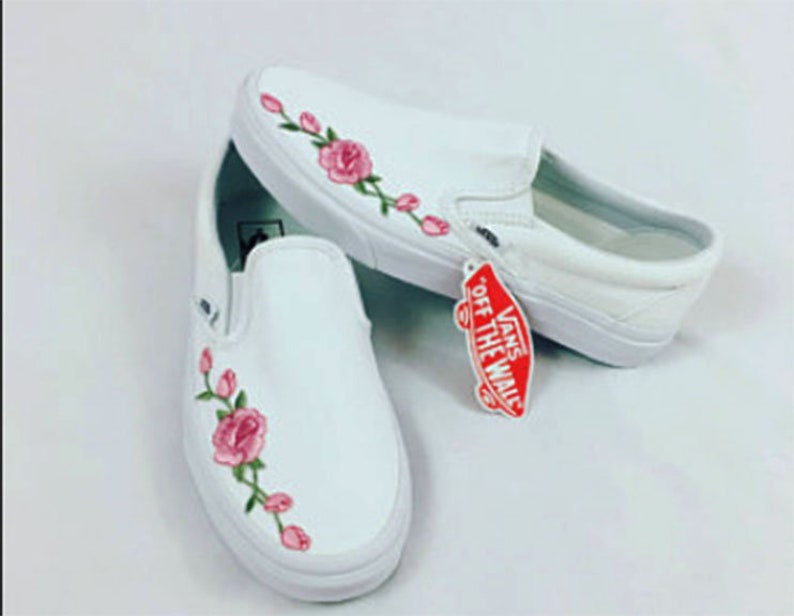 vans slip on flower vans slip on flower