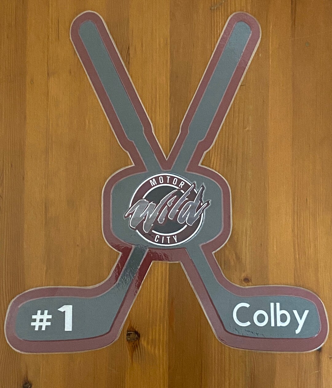 Customized Hockey Sticks Door Signs Perfect for Tournaments Etsy