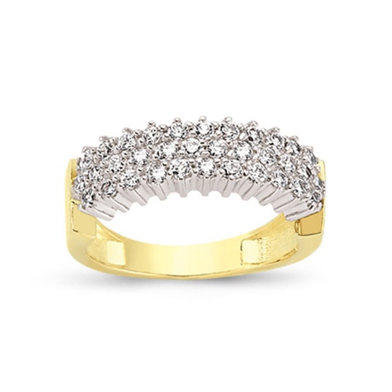 Ladies ring with cubic zirconia | JewelryAndGems.eu