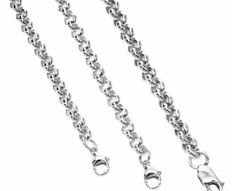 Sturdy Sterling Silver Belcher Chain 