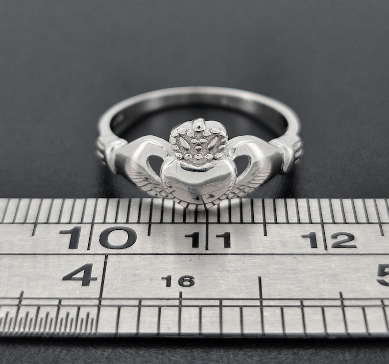 Sterling Silver Claddagh Ring Childs Ladies Gents Cladda Heart Hands ...