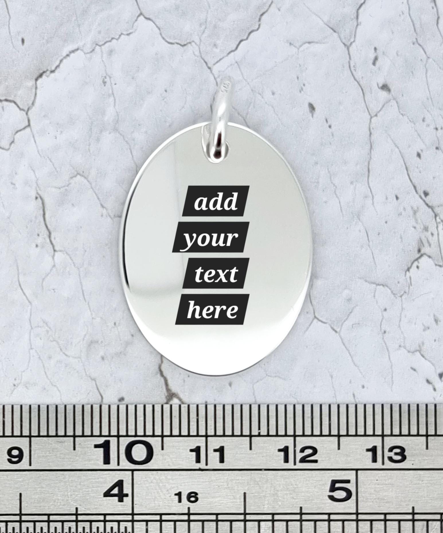 Sterling Silver Medic Alert ICE ID Engraving Option SOS Pendant Ingot ...