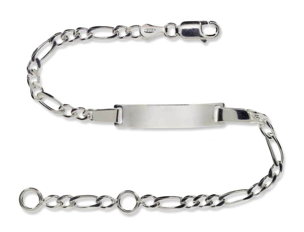 Ladies silver identity bracelet hotsell