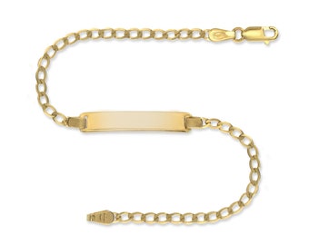 Gold Identity Bracelet For Men And Boys ENGRAVED PERSONALISED - Foto 8