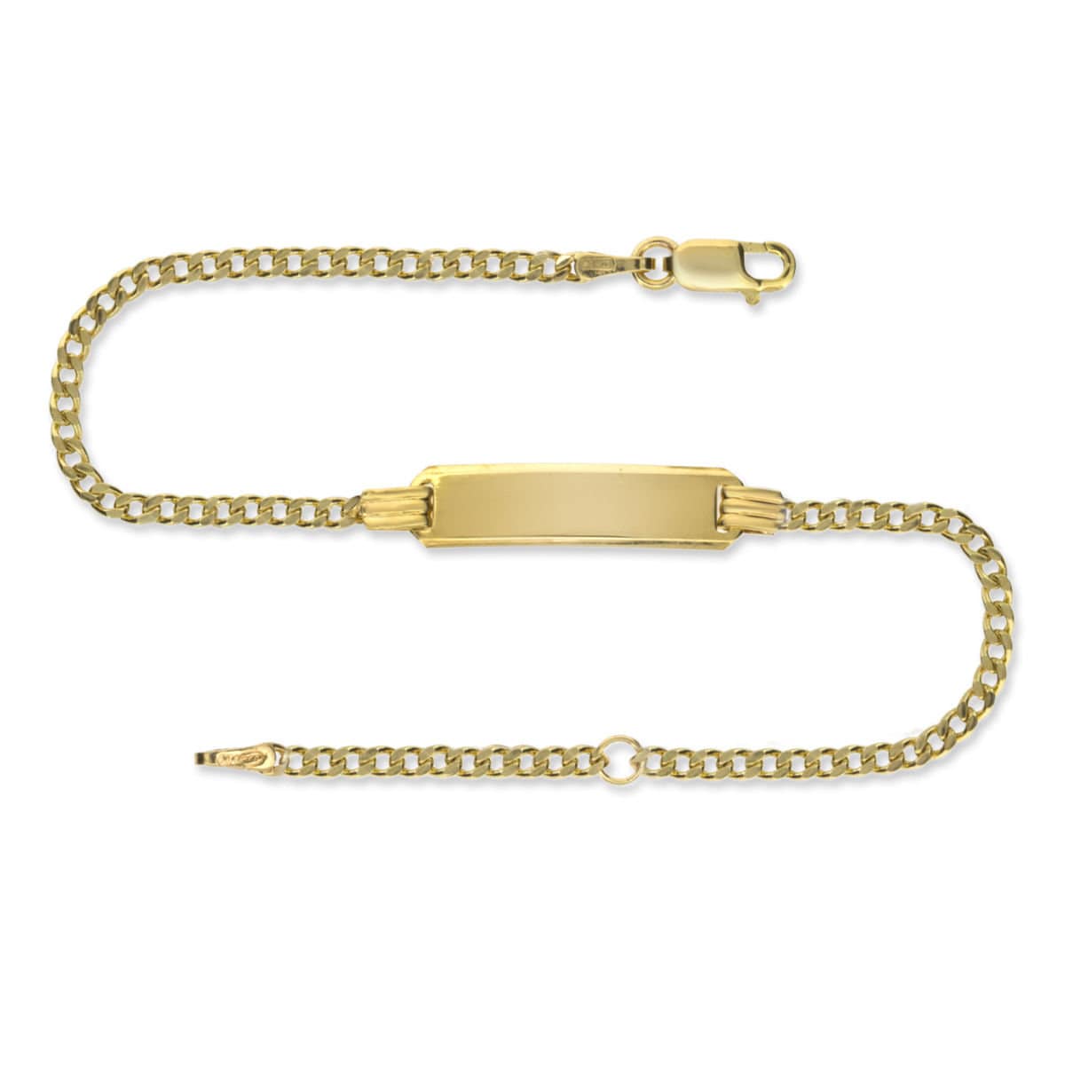 9CT Gold Identity Bracelet Free Engraving Childs Maidens D/C - Etsy