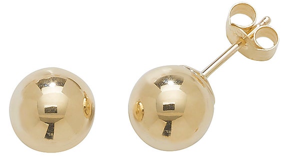 Mens 9ct gold stud earrings sale