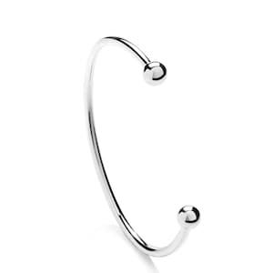 Sterlingzilveren koppelarmband heren 60 x 75 mm heren bobble armbanden bal armband geschenkdoos