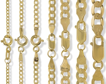 9ct Gold Chain - Etsy