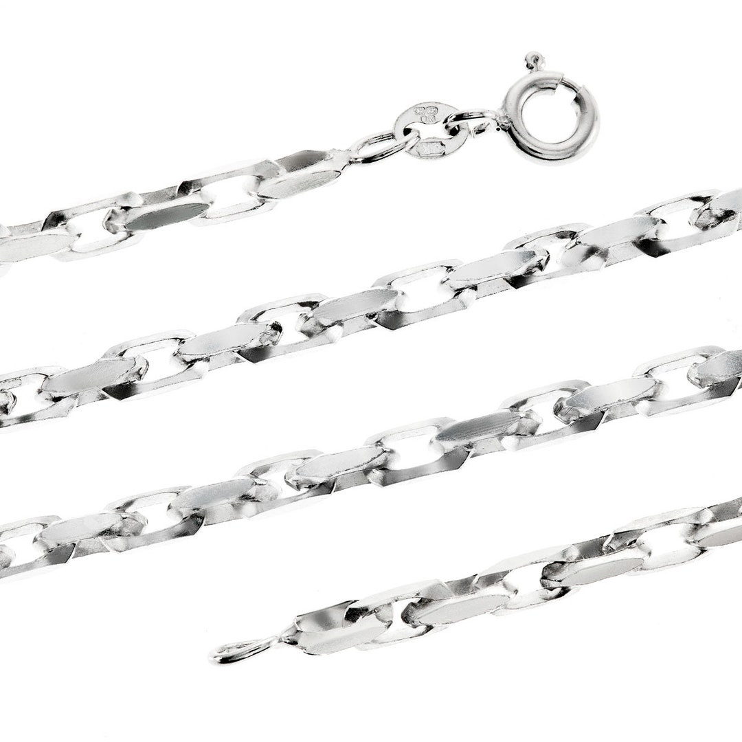 Catena Rolò Belcher In Argento Sterling, Larghezza 1,5 Mm - Foto 6