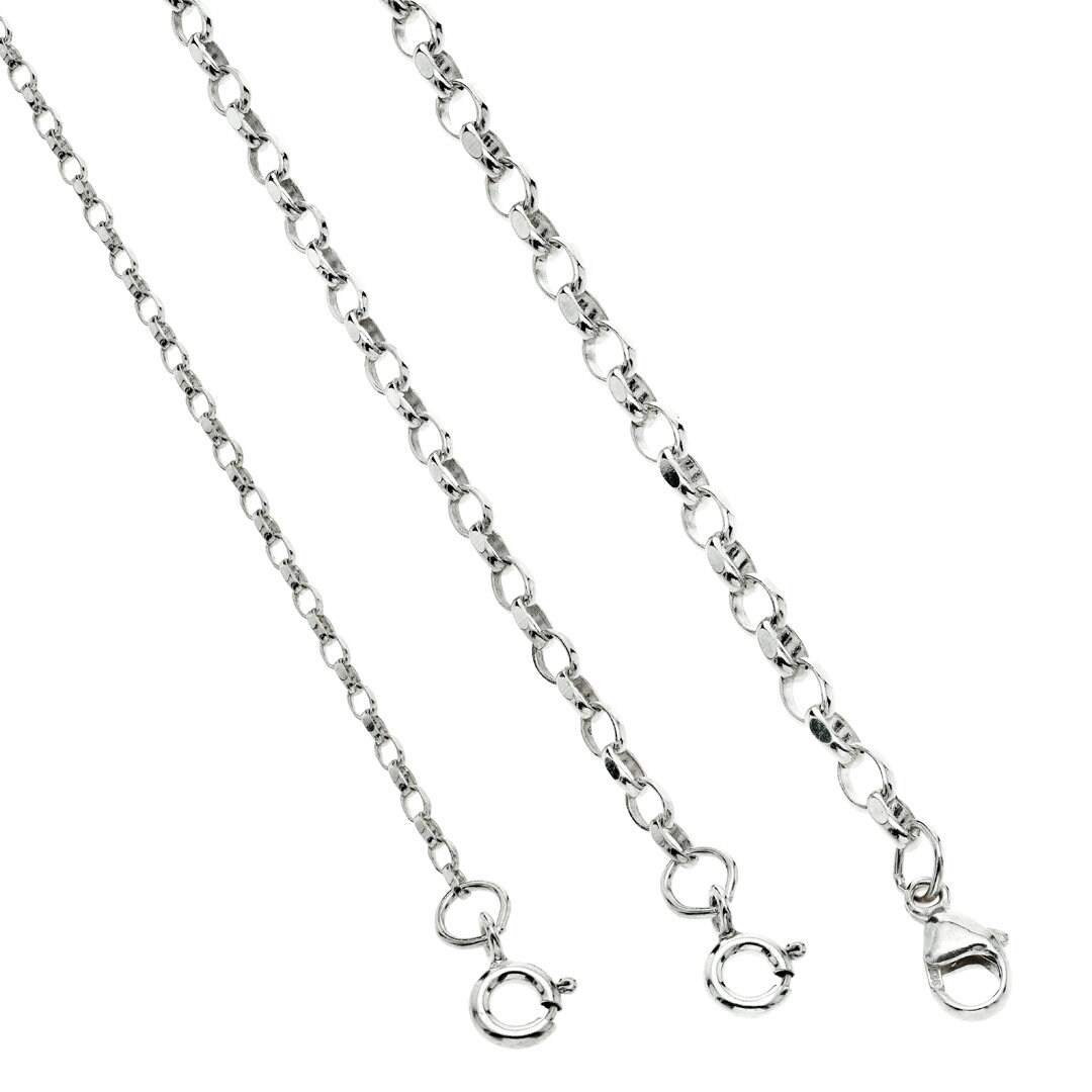 Italian Crafted Belcher Chain In Sterling Silver 30" - Faith & Brown - Foto 10