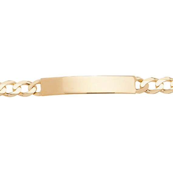 9ct gold men's identity bracelet sale