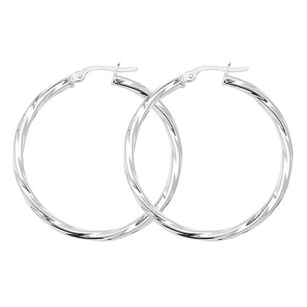 Silver Hoop Earrings Etsy