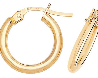 Details about / Genuine 9CT Solid Yellow Gold Sleepers 10//12mm Aust Made