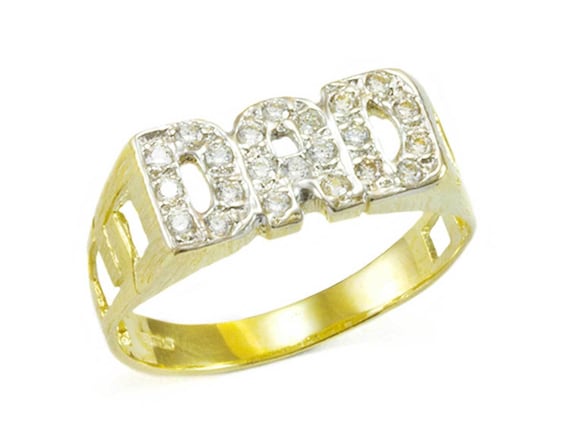 9ct Yellow Gold 'Dad' Ring at Segal's Jewellers