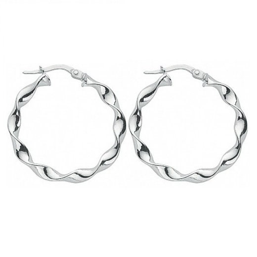 [TATIANA] 韓国☆SILVER925☆Cubic ribbon hoop Earring Designer fashion, Seoul-fully created | W Concept