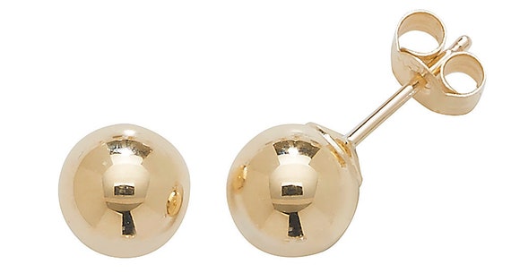 9ct gold mens best sale earrings