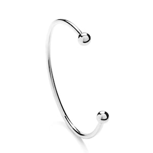 Sterlingzilveren koppelarmband heren 60 x 75 mm heren bobble armbanden bal armband geschenkdoos
