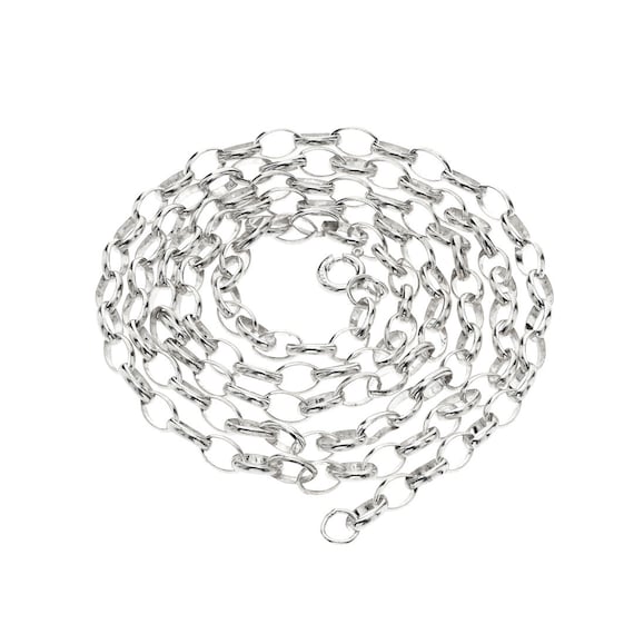 Go Pro 9 Massive 925er Sterlingsilber-Kette - 9mm D/C Seilkette Aus Italien, Längen 20" Bis 30" 925 Kette Silber