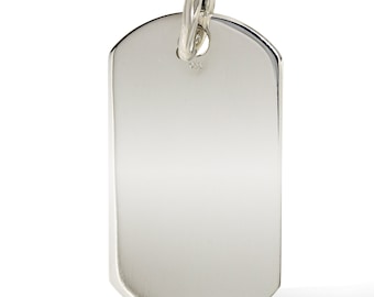 Lex & Lu LogoArt Sterling Silver Purdue Large Dog Tag LAL148234 Lex & Lu LogoArt Sterling Silver Purdue Large Dog Tag LAL148234