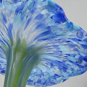 Hand Sculpted Glass: Glass Flowers - Hydrangea Blue Color