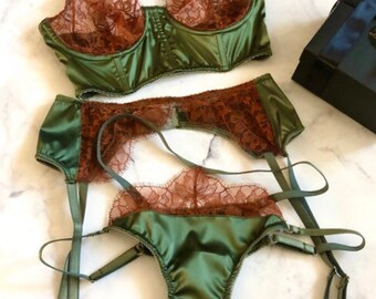 khaki bralette