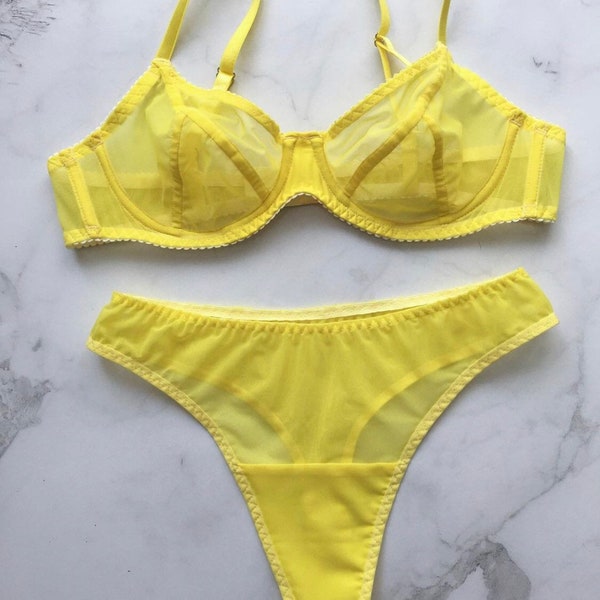 Yellow Panties Etsy