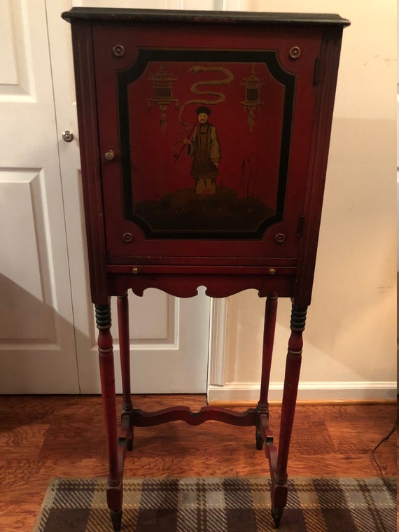 Painted Mongolian Sideboard Made Elm - Ca 1910 Painted Mongolian Sideboard Made Elm - Ca 1910