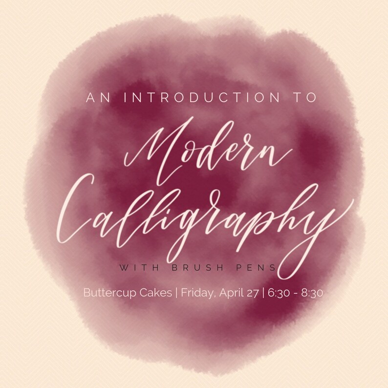 Intro to Modern Calligraphy with Brush Pens image 1