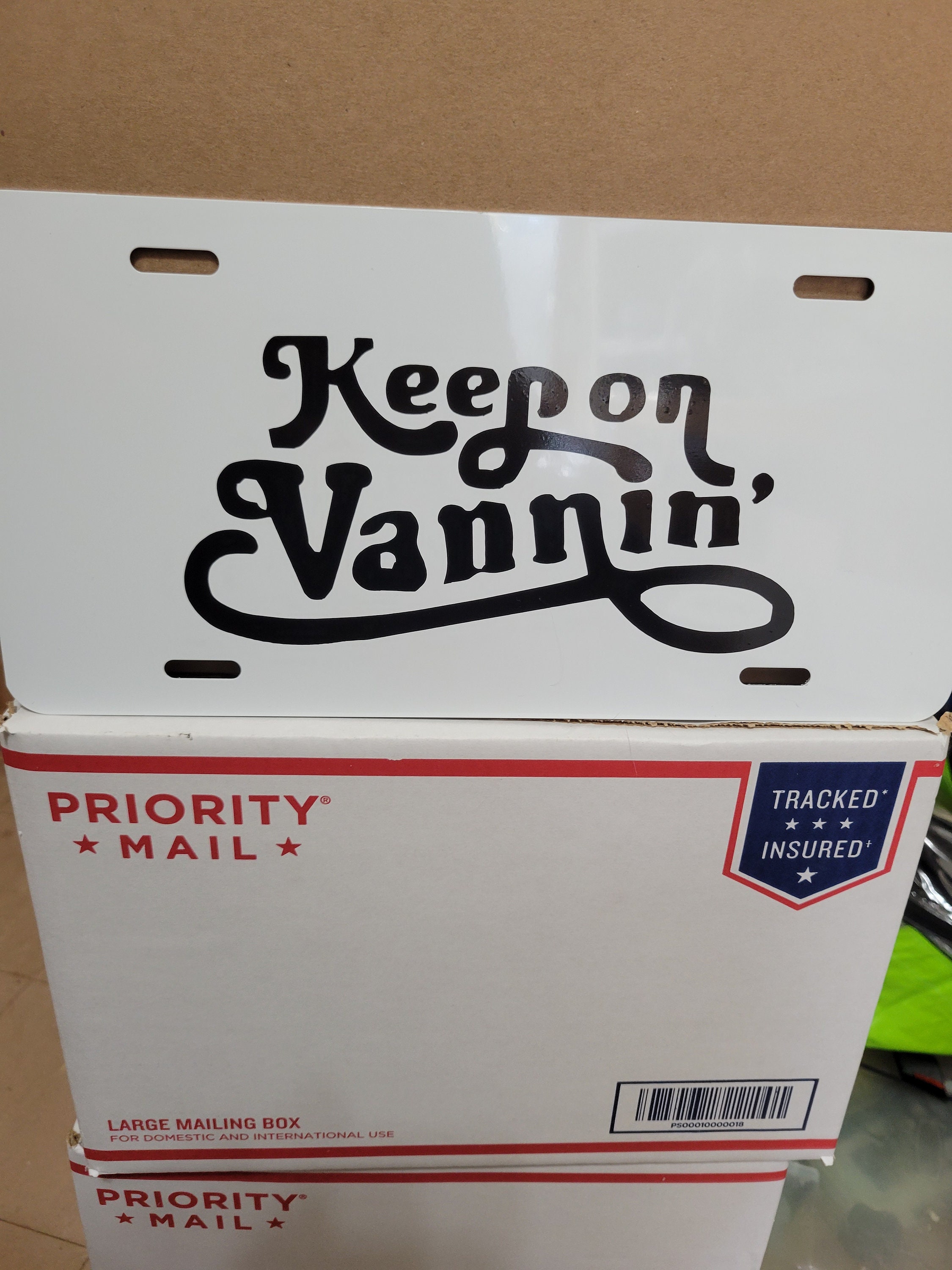 Keep on Vanning Vanity License Plate Etsy