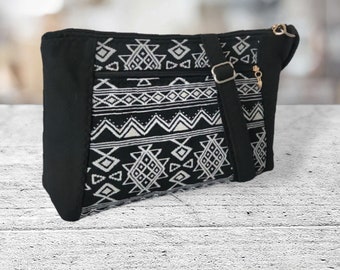 Small Black and white everyday shoulder Crossbody purse bags/ Handbags handmade