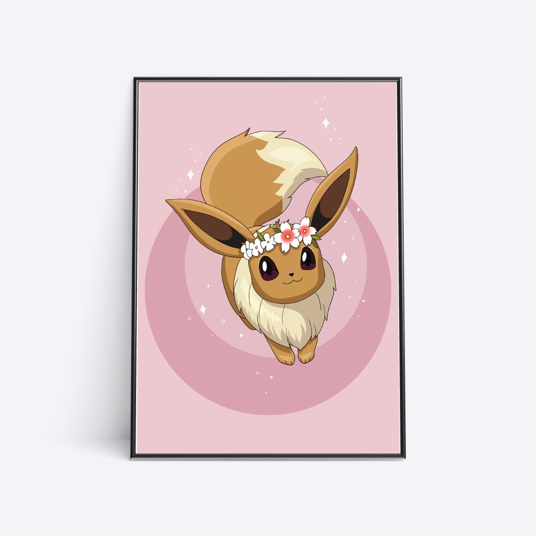 Eevee Pokemon Printable Pokemon Print Cute Eevee Kawaii Pokemon