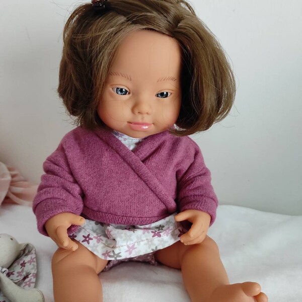 Doll’s jumper, sweater, wool  for minikane and miniland.