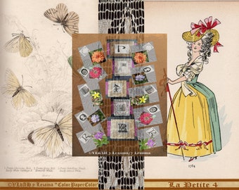 4-LA PETITE Kaboodle.  French images for you, to create Tags, Envelopes, Cards, Collages, Mixed Media, Wall Art, Journals, etc.