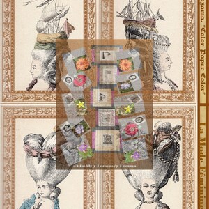 3-LA MODE FEMININE kaboodle.  French images to create Embellishments for Journals, Collages, Mixed Media, Wall Art, etc.  Instant Download.