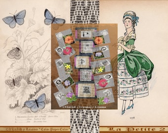 2-LA PETITE Kaboodle.  French images for you, to create Tags, Envelopes, Cards, Collages, Mixed Media, Wall Art, Journals, etc.
