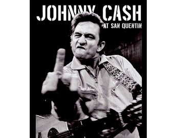 Johnny Cash Metal Aluminum Sign 8"x10"
