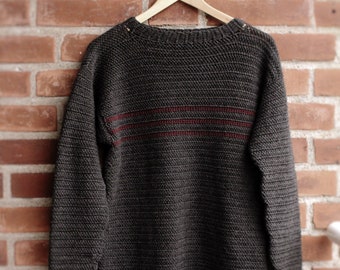 THE LEVI SWEATER - Crochet Pattern (Adult) Mens