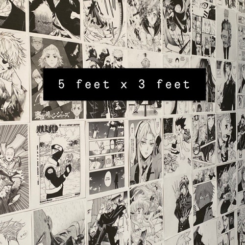 50pcs Anime Manga Panels Poster Bedroom Collage Print Decor Etsy