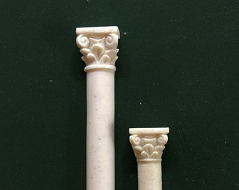 Miniature architectural Composite columns 1/12th scale hand carved and cast