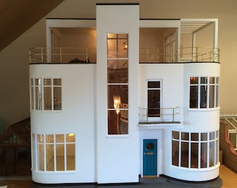 Art Deco miniature dollshouse 1/12th scale