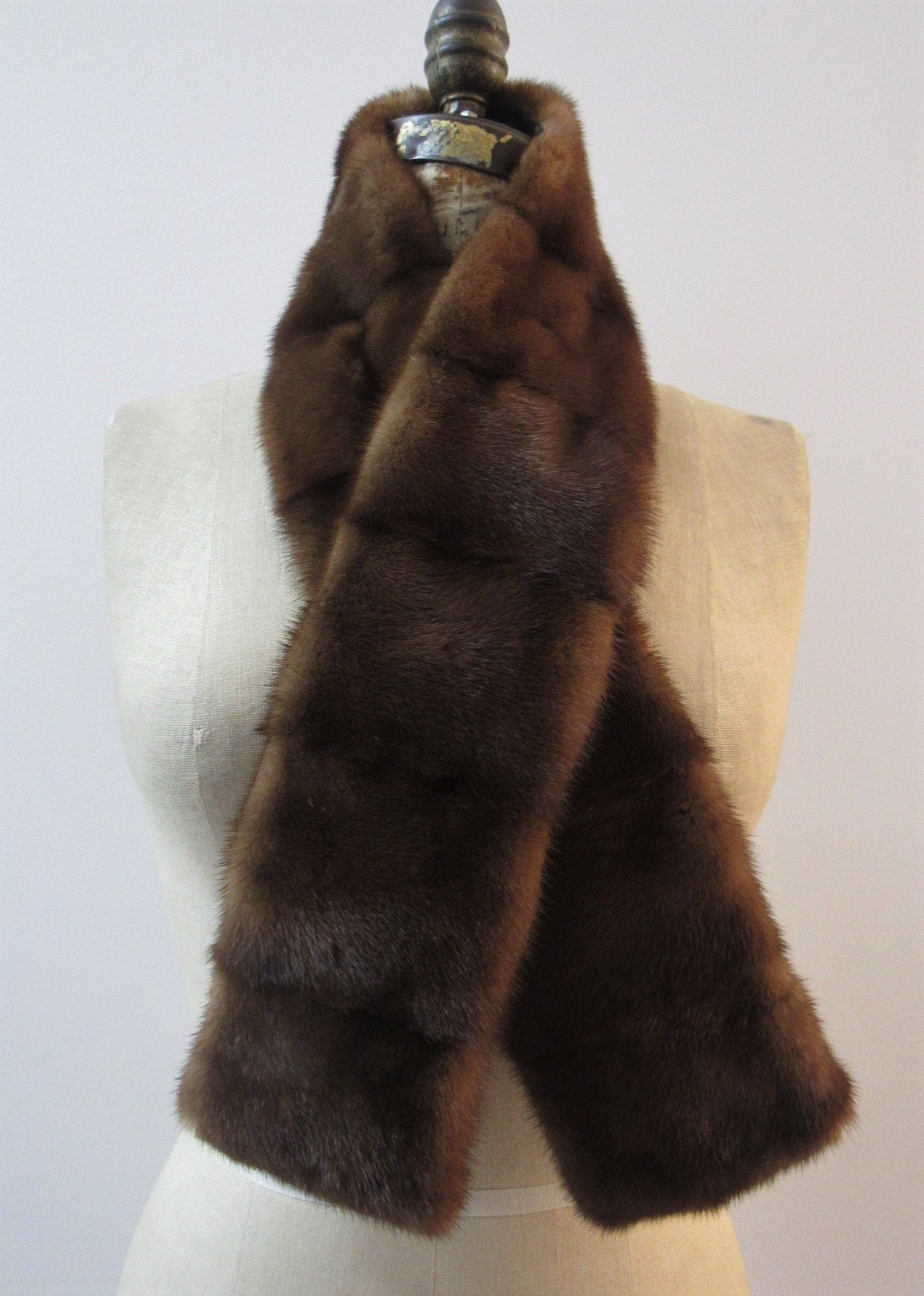 Whiskey Semi Sheared Mink Fur 7/8 Coat