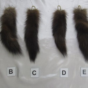 Assorted Natural Golden Sable Keychains