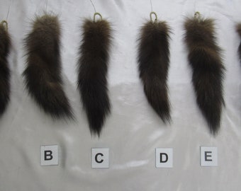 Assorted Natural Golden Sable Keychains