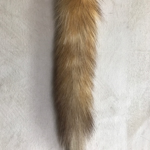 Natural Canary Pine Marten tail keychain