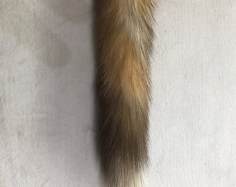 Natural Canary Pine Marten tail keychain